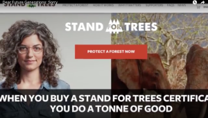 Stand for Trees certificate