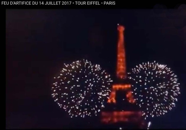 Feu dArtifice le 14 Juillet Tour Eiffel 2017 