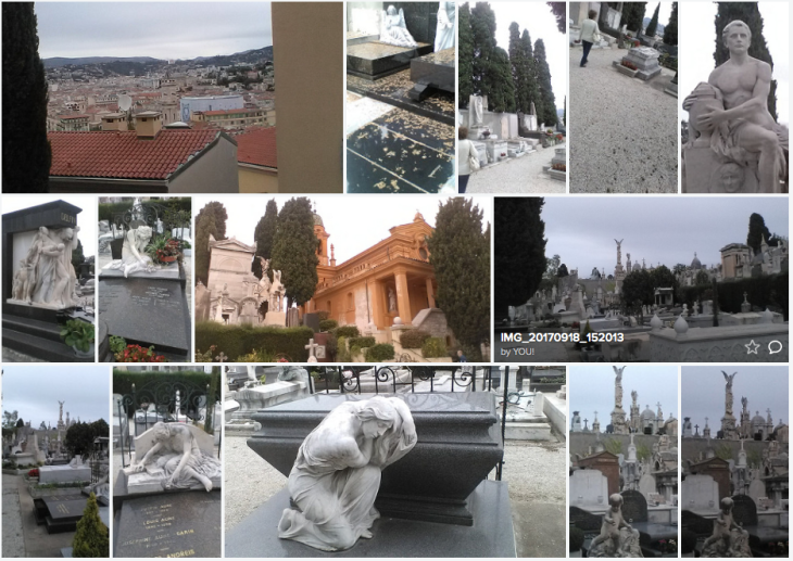 historical Nice, France and cemetary